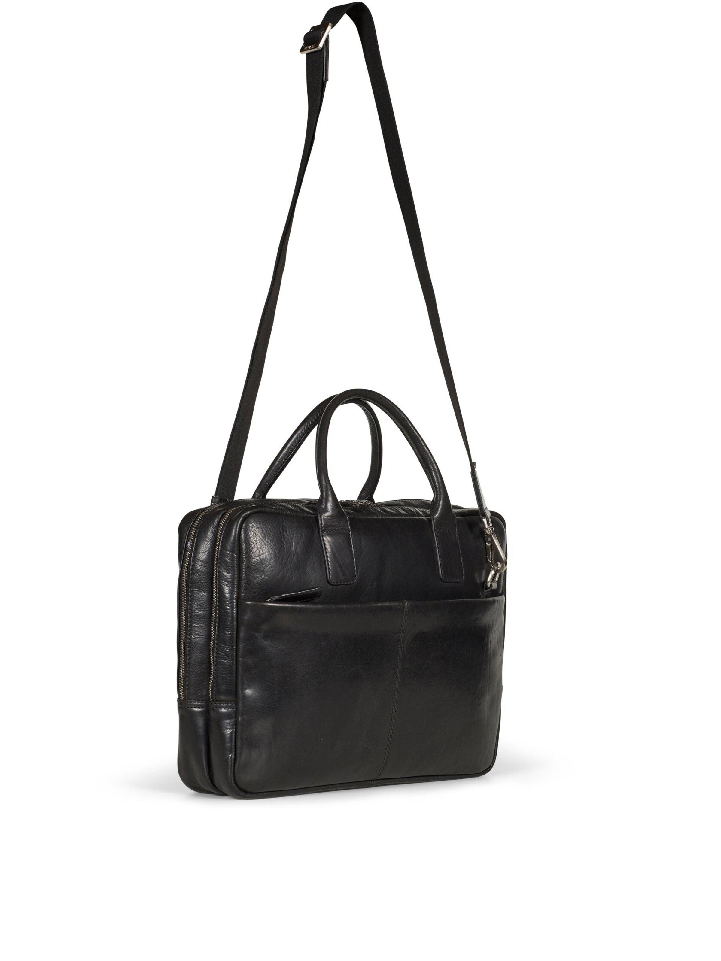 Howard London - Bolsa para portátil 'Laptop Bag Stanley Black' en negro
