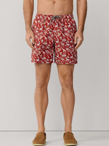 Hackett London Swimming shorts 'Fauna' in Red: front