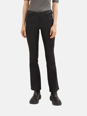 TOM TAILOR Bootcut Jeans 'Alexa' i svart: framsida