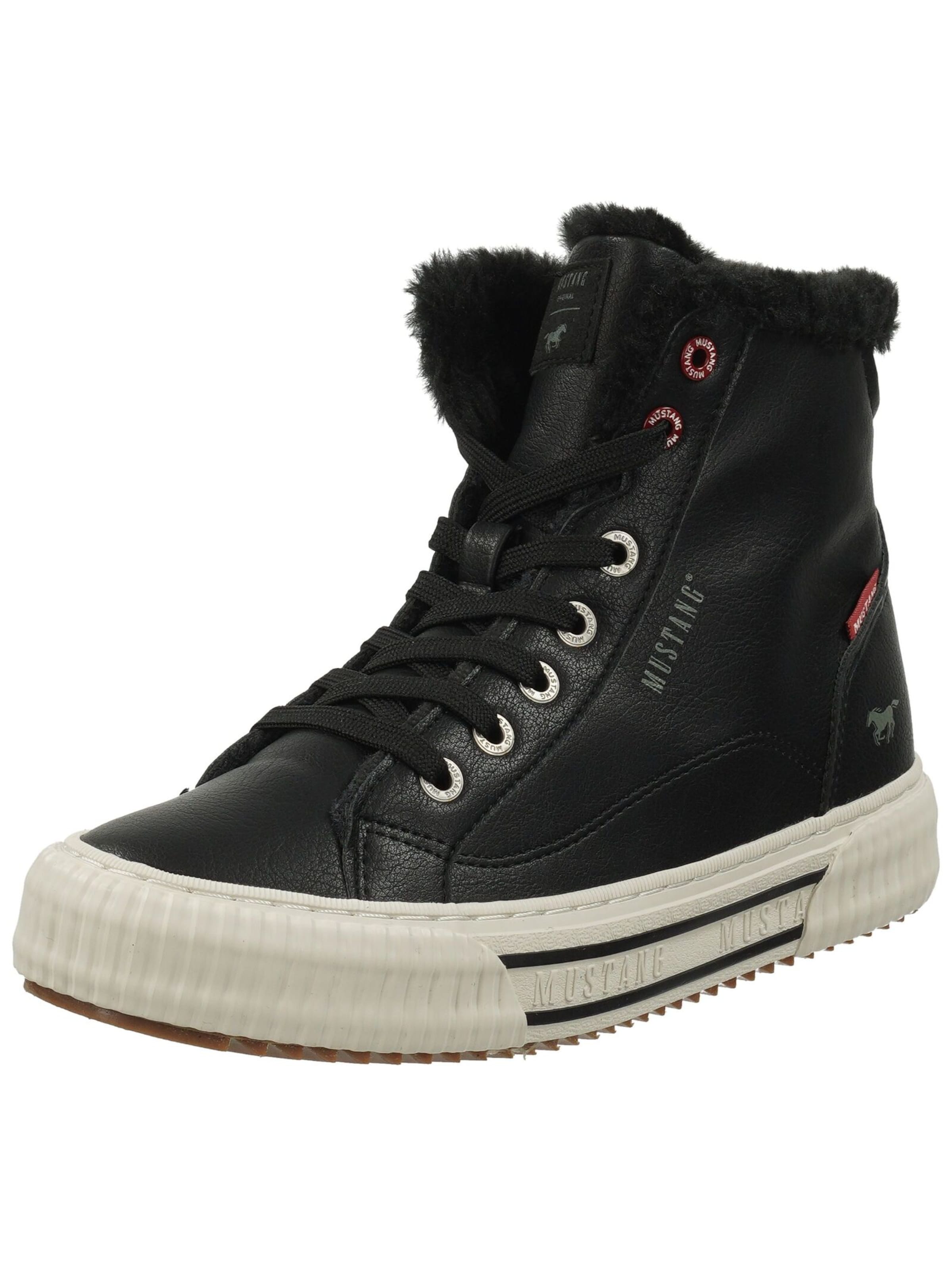 Baskets hautes MUSTANG en Noir ABOUT YOU