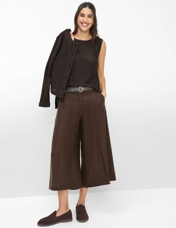 évasé Pantalon BRAX en marron : devant