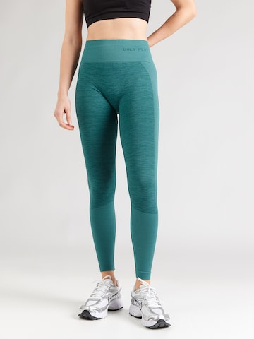 ONLY PLAY Скинни Спортивные штаны 'ONPJAMINO' в Зеленый: спереди