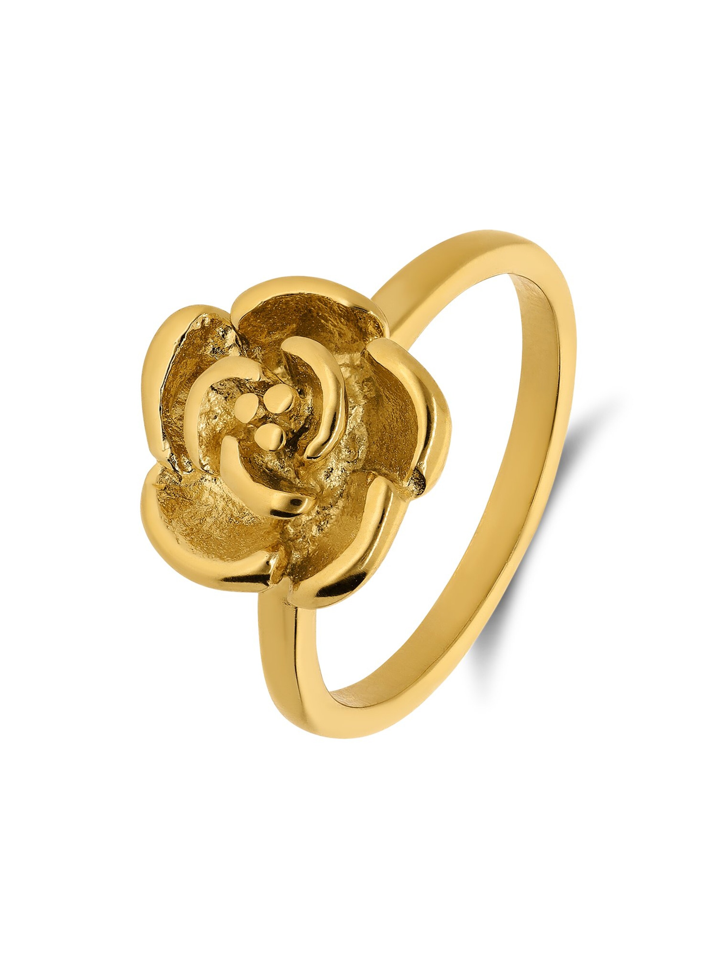 Lucardi Ring in Gold: front