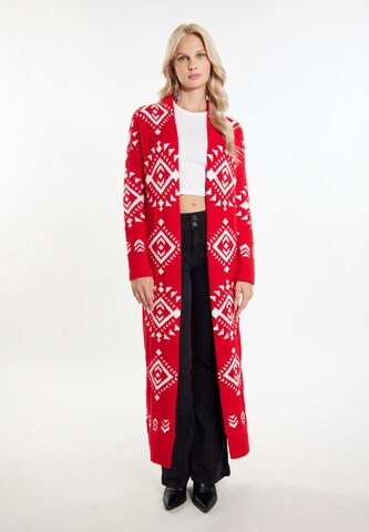 Cardigan 'Lomasi' IZIA en rouge : devant