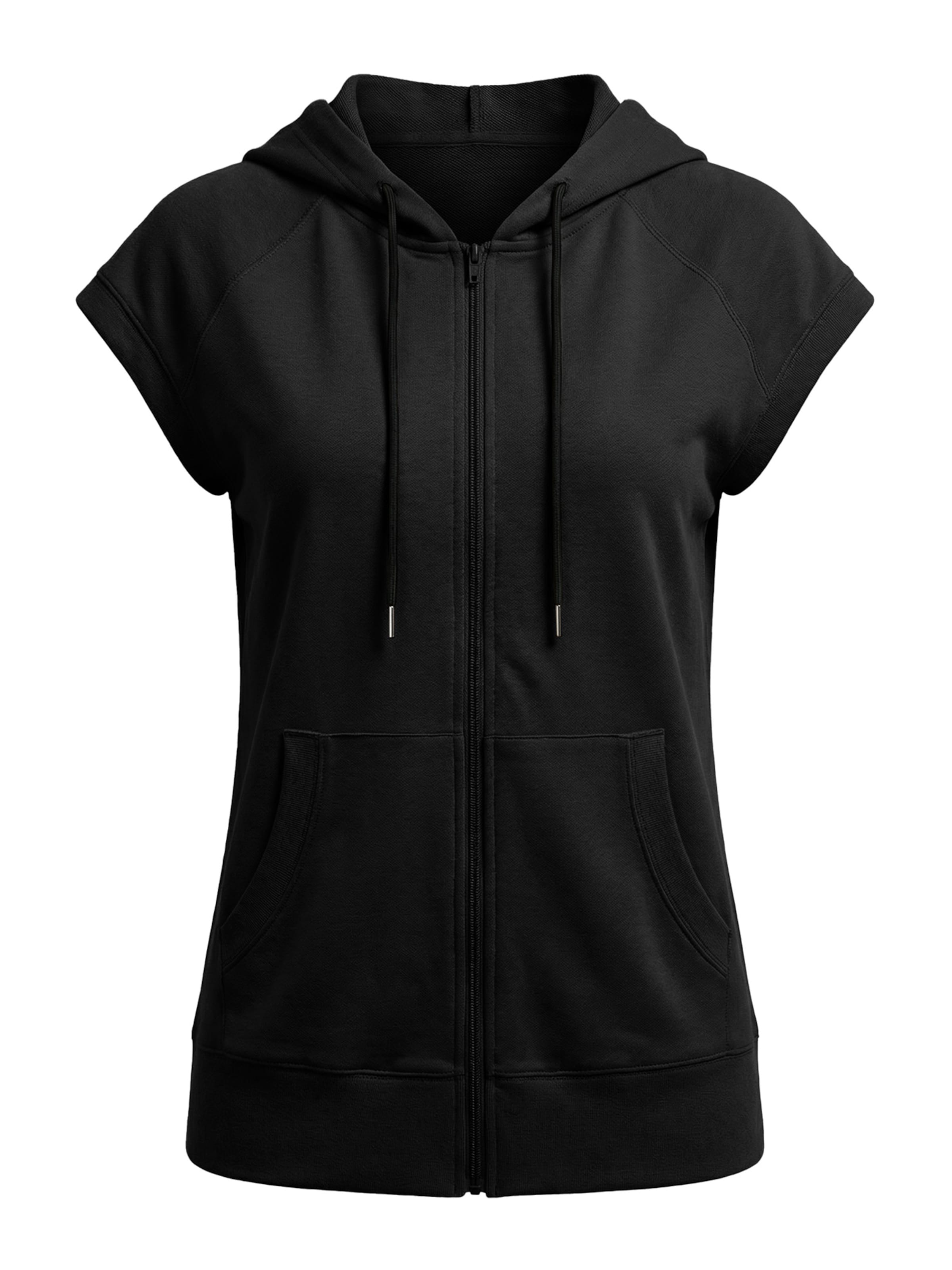 Imily Bela Суичъри с качулка в черно: отпред