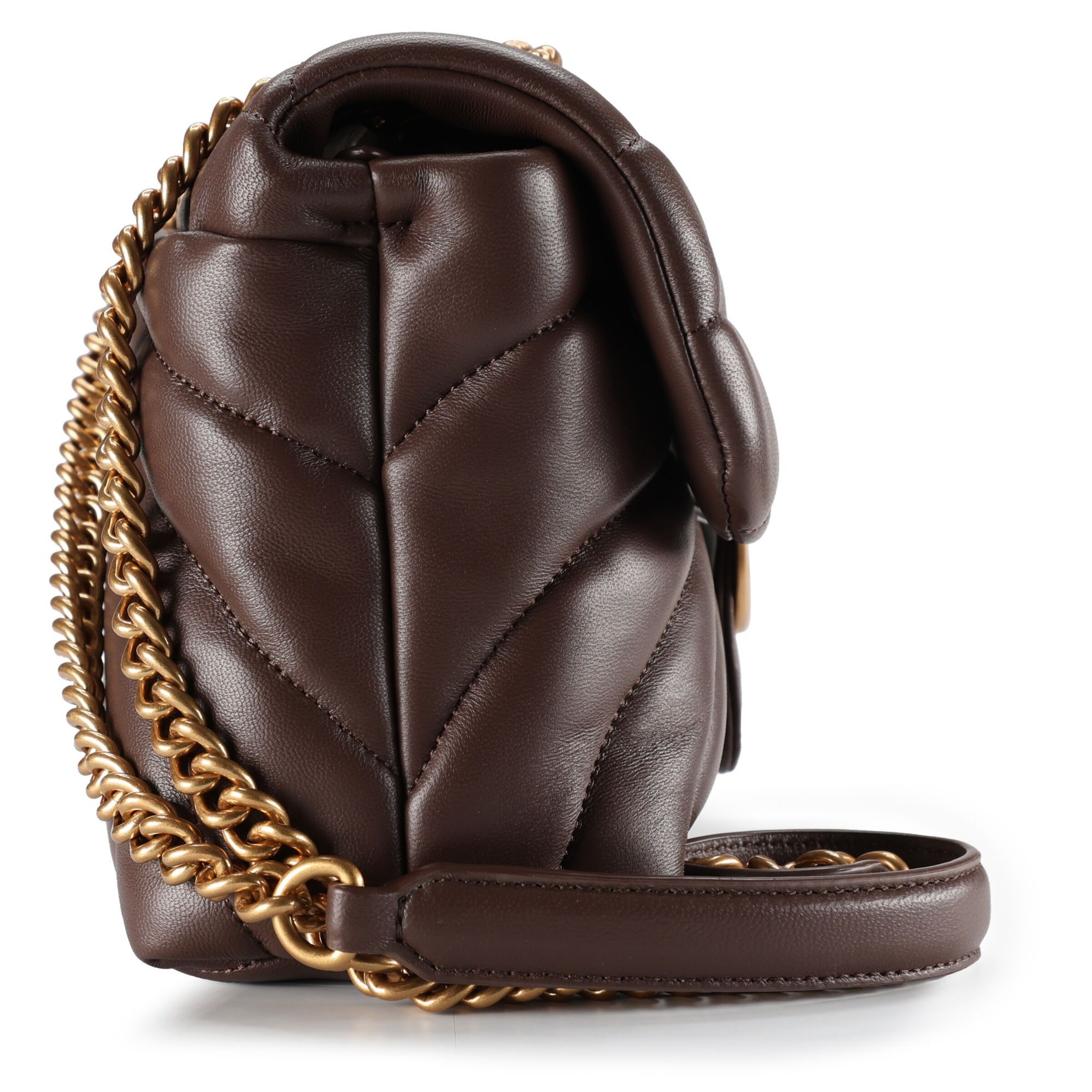 Borsa a spalla 'Love Puff ' di PINKO in marrone