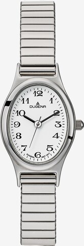 DUGENA Analog Watch in Silver: front