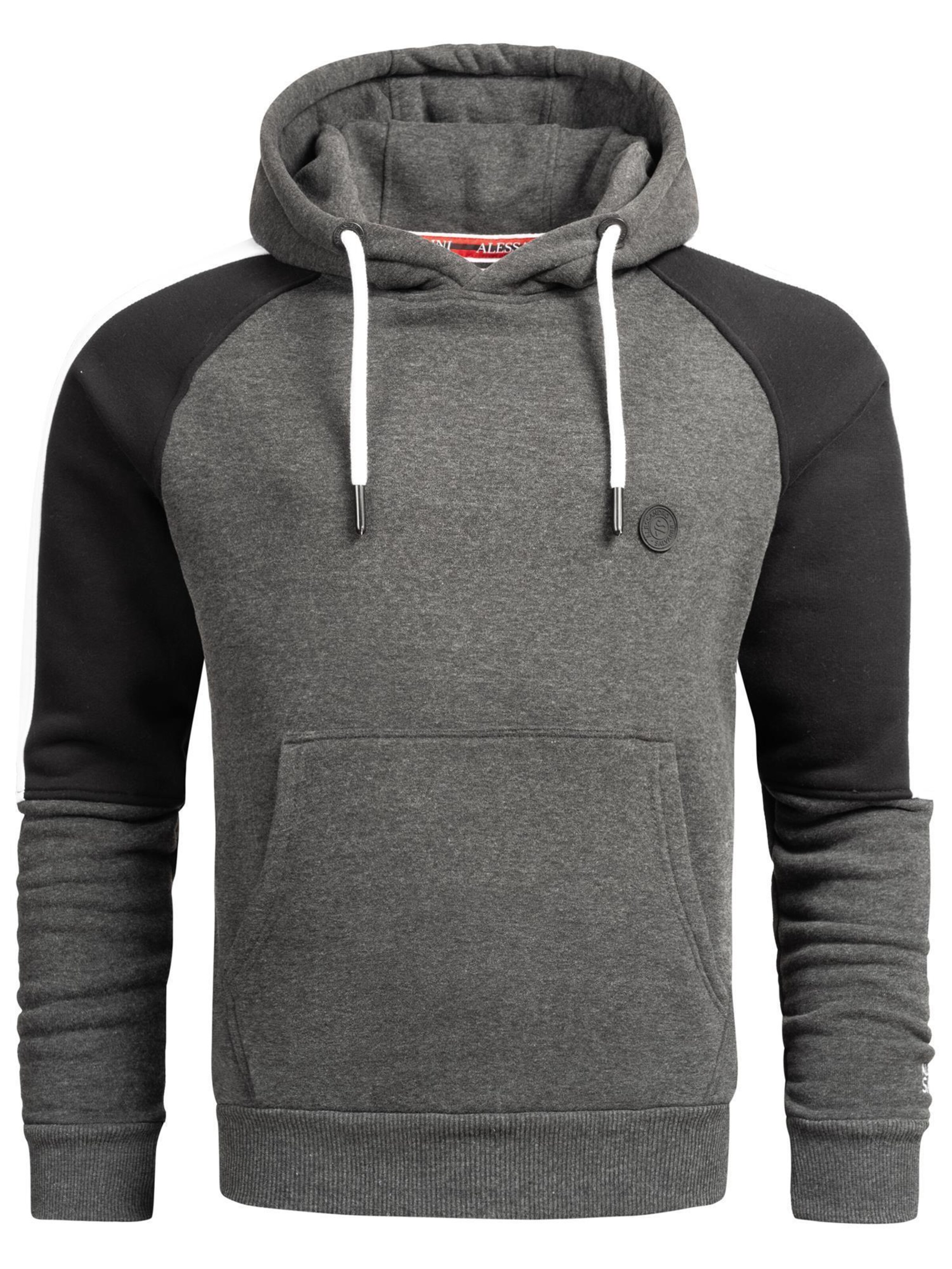Alessandro Salvarini Hoodie ' ASFelippe ' in Grau: Vorderseite