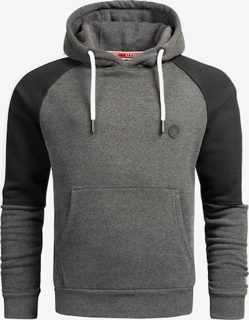 Alessandro Salvarini Hoodie ' ASFelippe ' in Grau: Vorderseite