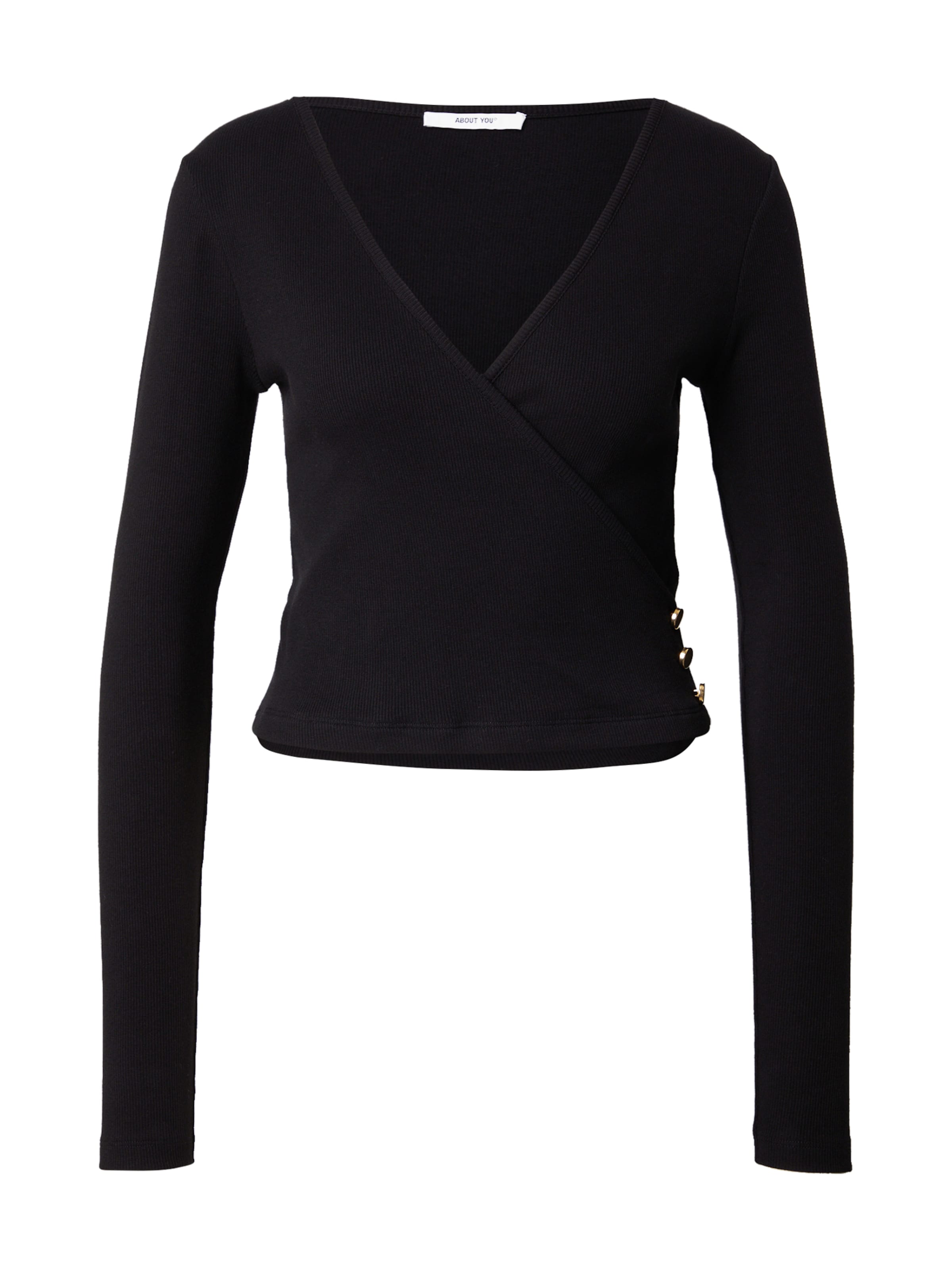 ABOUT YOU Póló 'Auguste' - fekete: elől