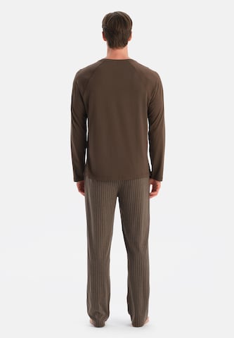 Pyjama long Dagi en marron