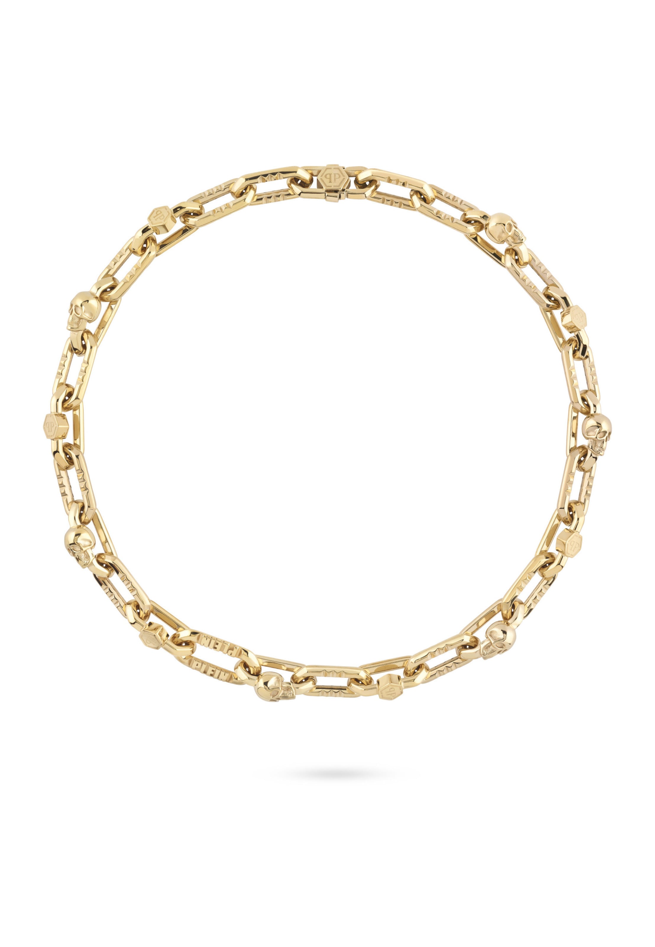 Philipp Plein Jewellery Necklace 'PLEIN EDGE' in Gold: front