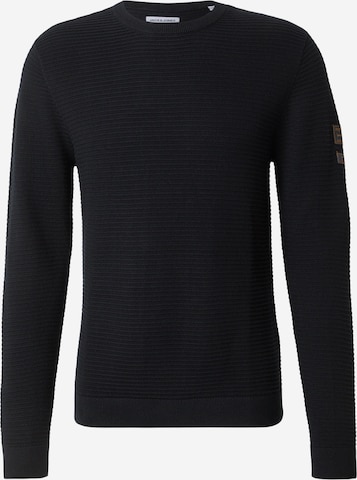 Pull-over 'JJDAYTONA' JACK & JONES en noir : devant