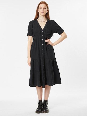 Madewell Shirt Dress in Black: front