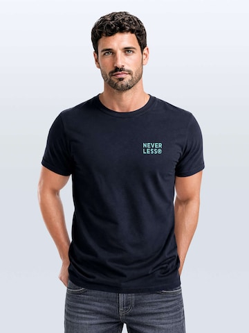 Neverless Shirt 'Greek Vase' in Blue: front