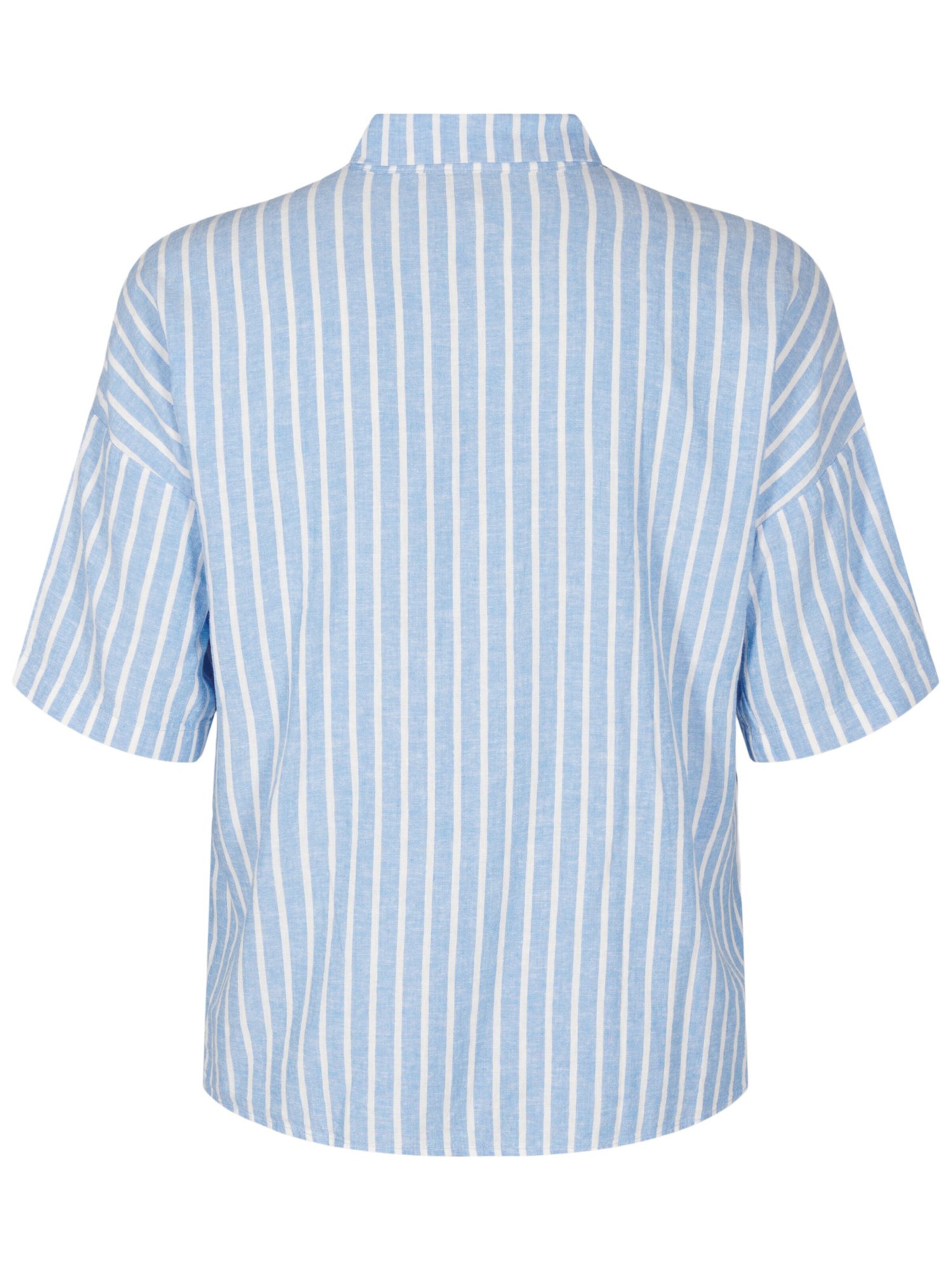 Zizzi Bluse 'Vlina' in Blau