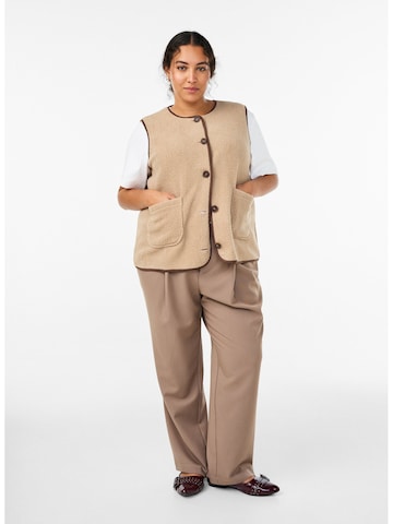 Zizzi Vest 'MTEA' in Beige