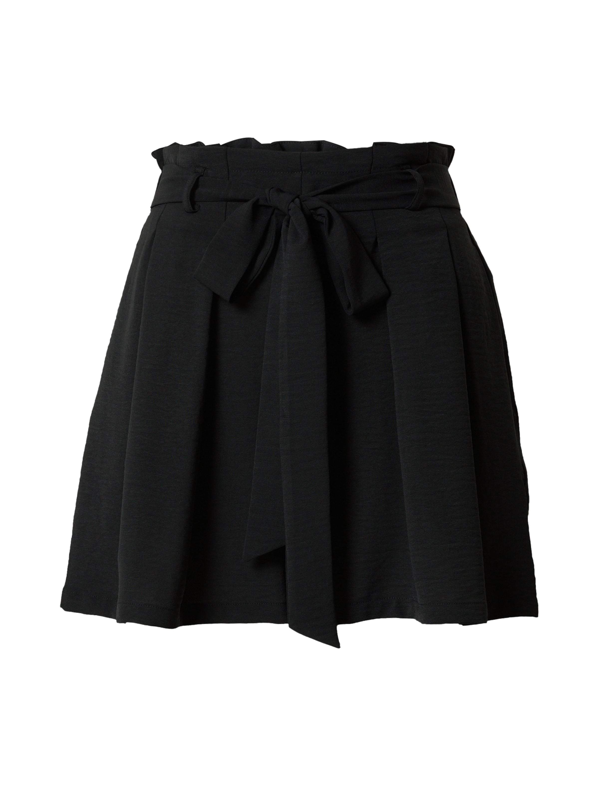 ABOUT YOU Pleat-Front Pants 'Lia' in Black: front