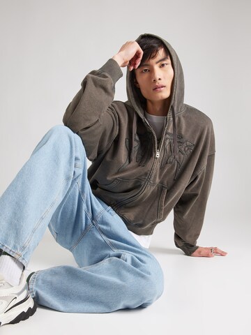 WEEKDAY Sweatjacke in Grau