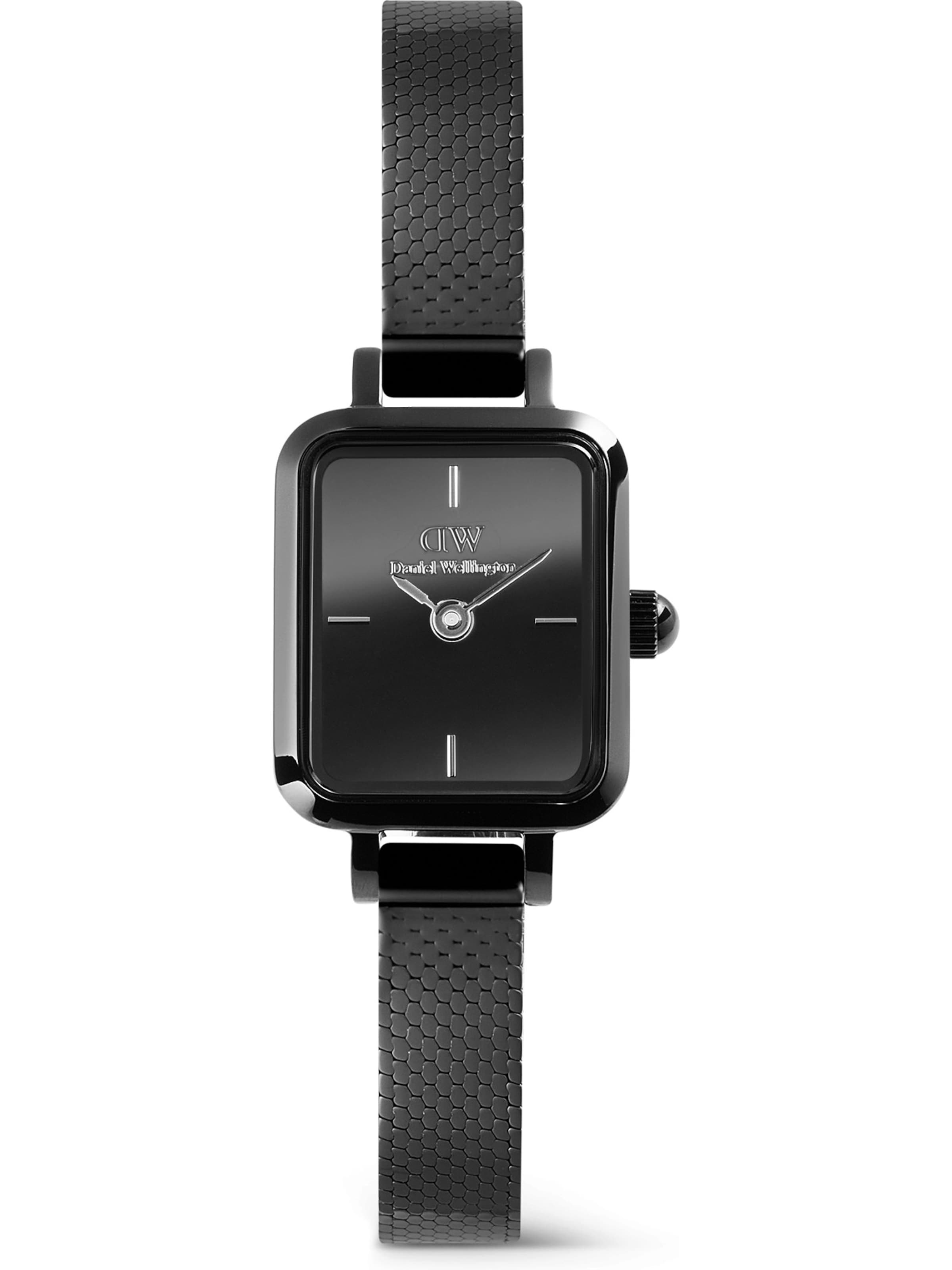 Daniel Wellington Uhr in Schwarz: Vorderseite