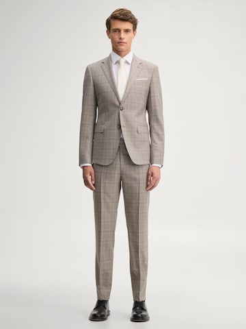 JOOP! Slim fit Trousers with creases in Beige