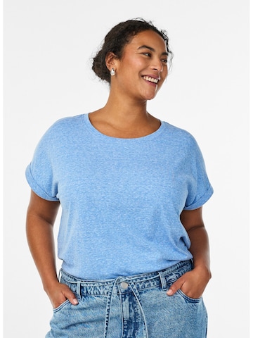 Zizzi Μπλουζάκι 'Vava' σε μπλε: μπροστά