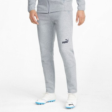 Regular Pantalon de sport 'TeamFinal' PUMA en gris : devant