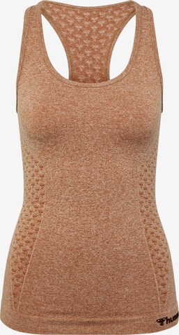 Hummel Sports Top 'CI' in Brown: front