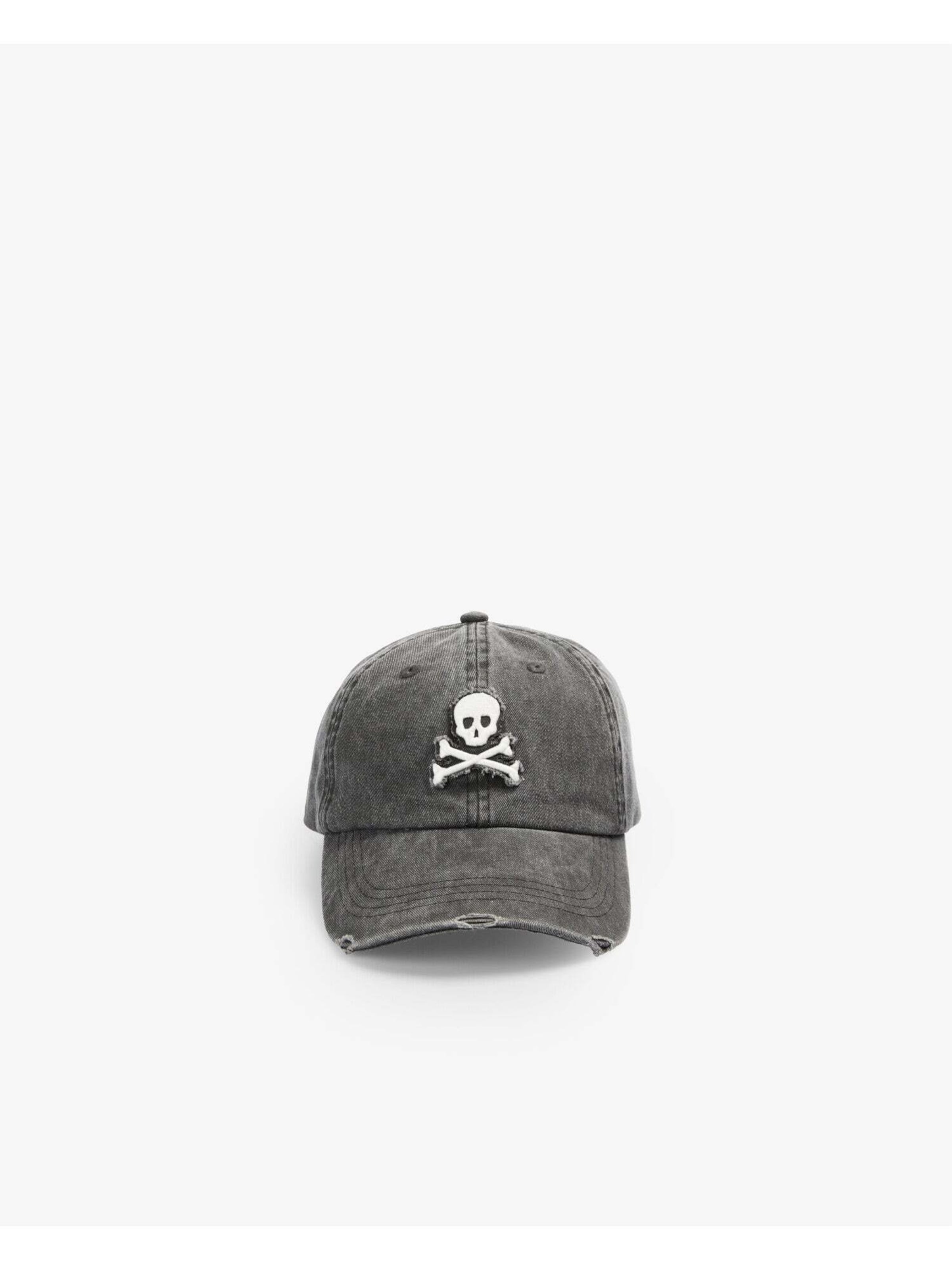 Cappello da baseball 'Capo' di Scalpers in grigio: frontale