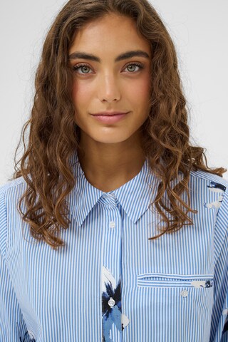 Chemisier 'CUbrila' CULTURE en bleu