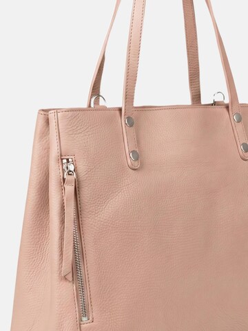 Borsa a spalla 'Borsa a Spalla Pelle Genuina Virginia Rhinè 36x27 cm' di Virginia Rhinè in rosa