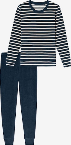 SCHIESSER Piżama 'Casual Essentials' w kolorze niebieski: przód