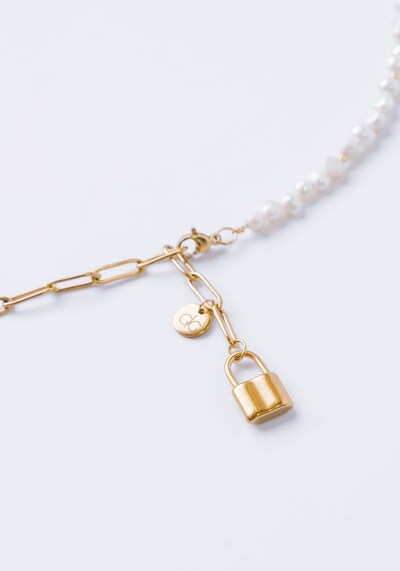 GG Unique Perlenkette 'FRESHWATER' in weiß, Produktansicht