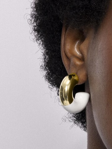 Boucles d'oreilles 'Tayris' Luxenter en blanc