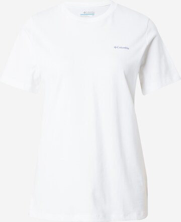 COLUMBIA Functioneel shirt in Wit: voorkant