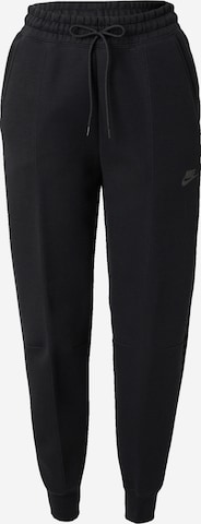 Nike Sportswear Ozek Hlače | črna barva: sprednja stran