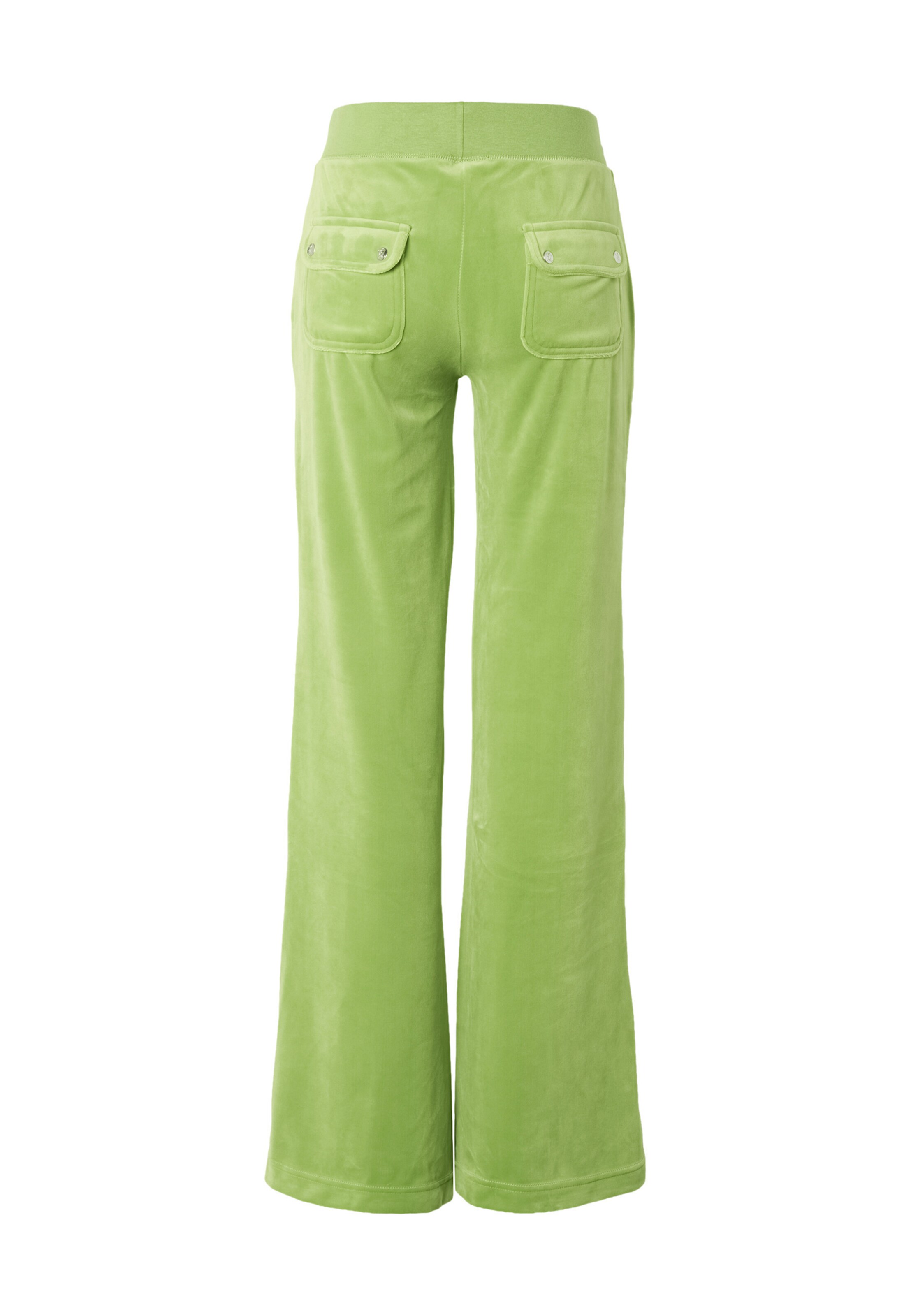 Juicy Couture Na zvonec Hlače 'Layla' | zelena barva