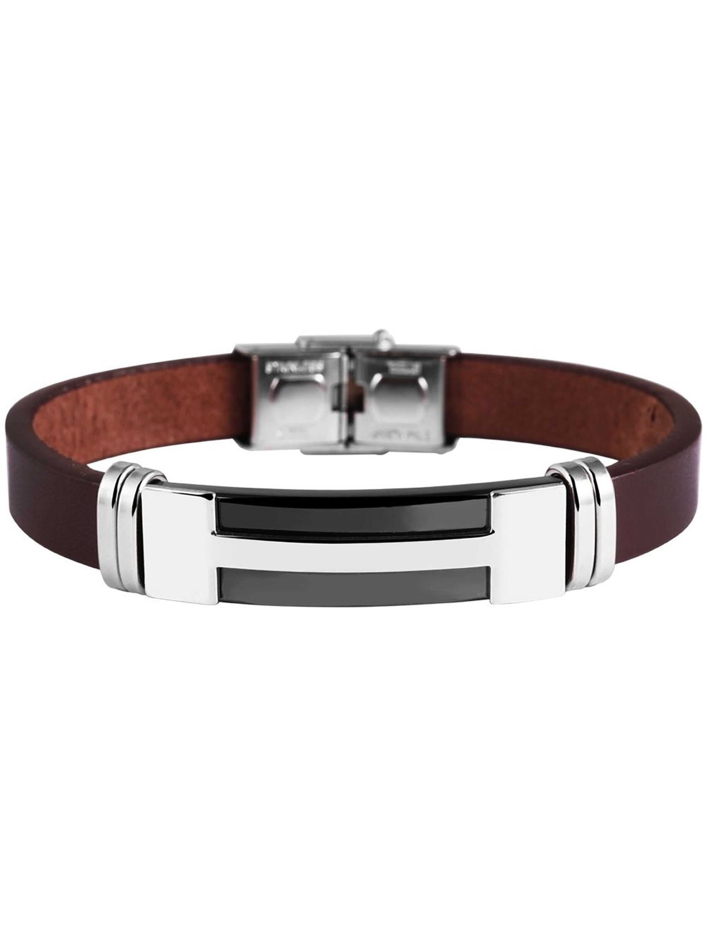 Akzent Bracelet 'Saleh' in Brown: front