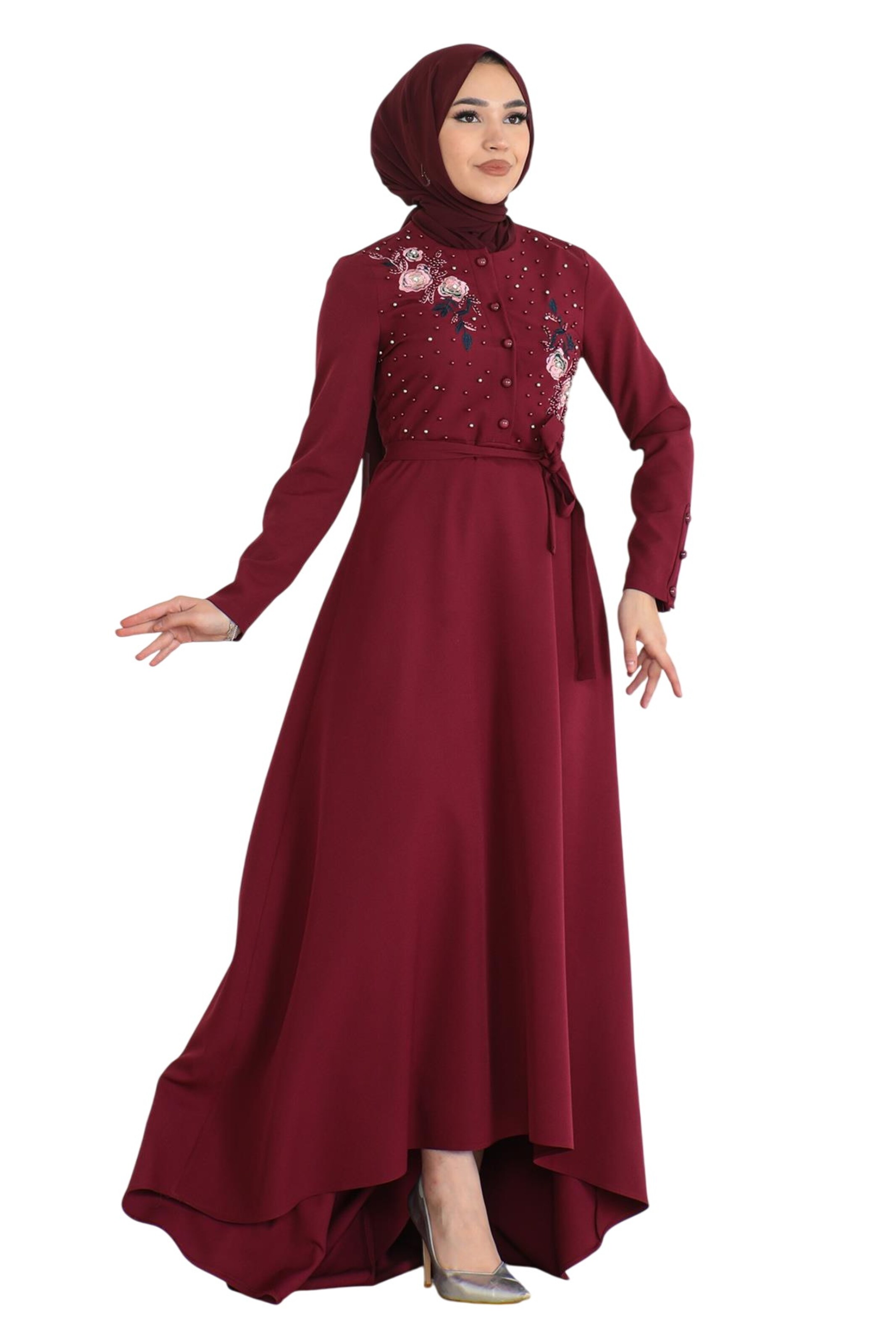 MODAMIHRAM Shirt dress in Red