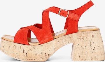 CAFè NOIR Sandaal in Rood: voorkant