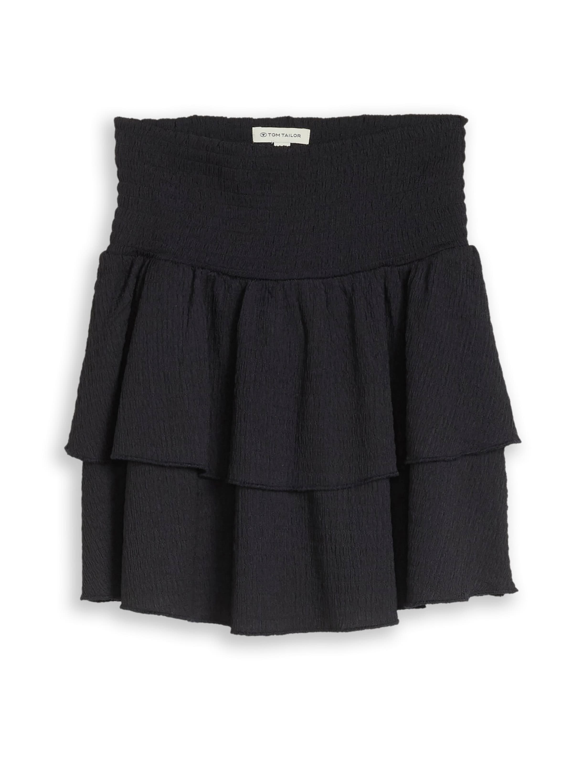 TOM TAILOR Skirt in Black: front