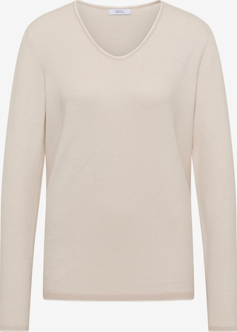 CECIL Pullover in Beige: Vorderseite