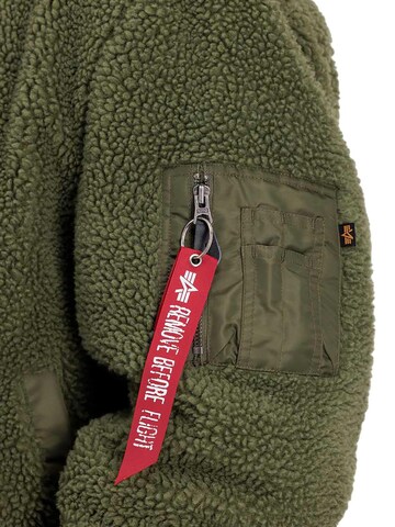 ALPHA INDUSTRIES Between-Season Jacket 'MA-1 Teddy' in Green