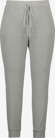 Ulla Popken Tapered Broek in Grijs: voorkant