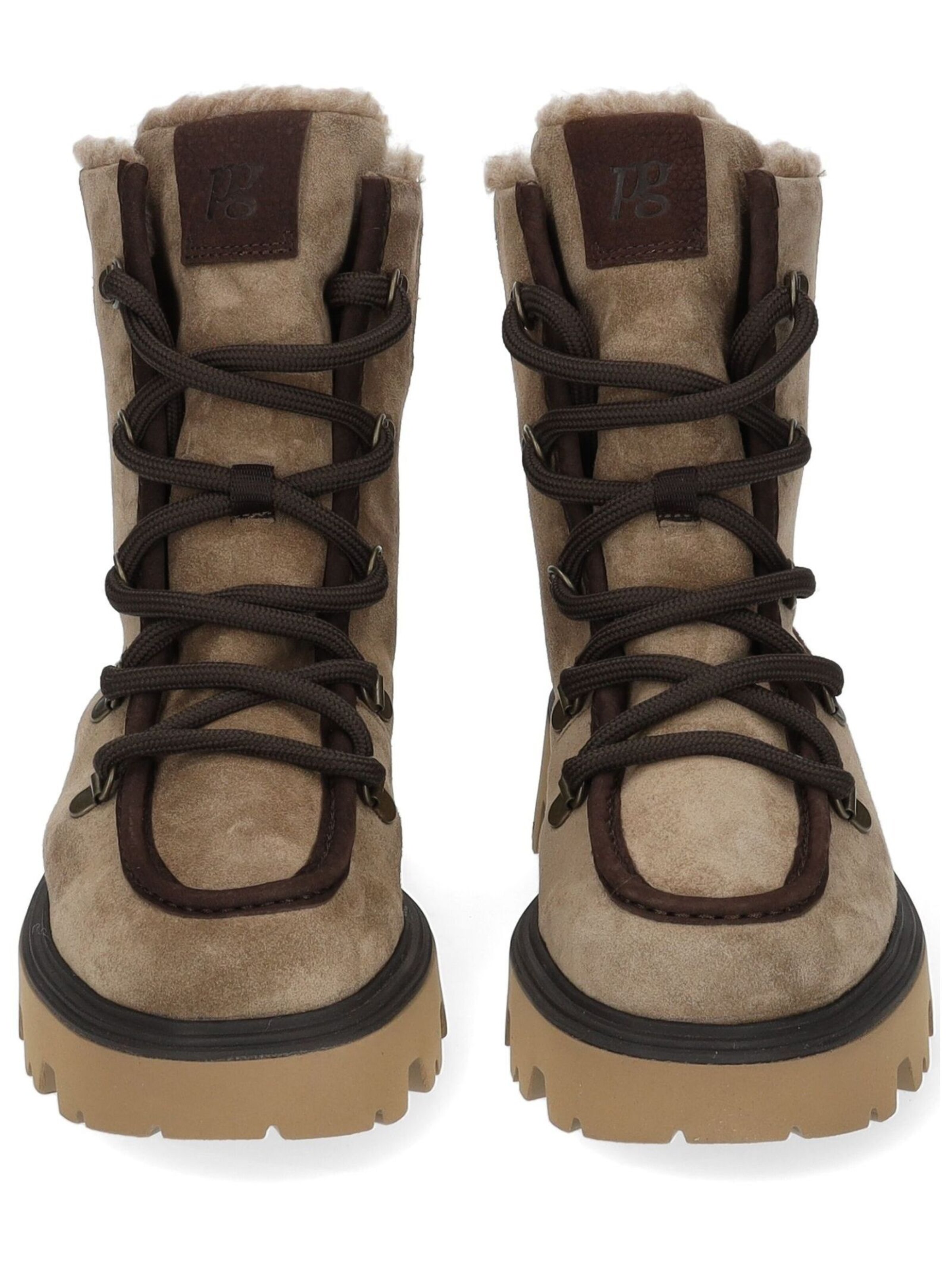 Paul Green Lace-up bootie in Beige