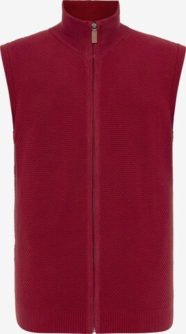 Vestes en maille Felix Hardy en rouge : devant