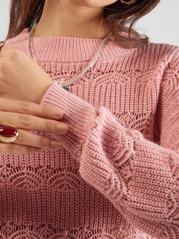 Pull-over 'VMLONA' VERO MODA en rose