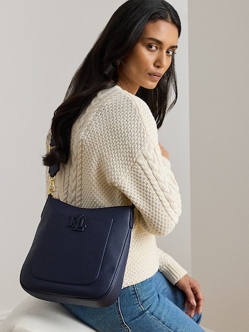 Lauren Ralph Lauren Torba za čez ramo 'CAMERYN 27' | modra barva