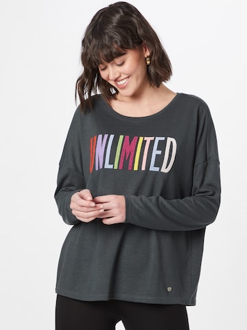 Key Largo Sweatshirt 'LIMITLESS' in Grün: predná strana