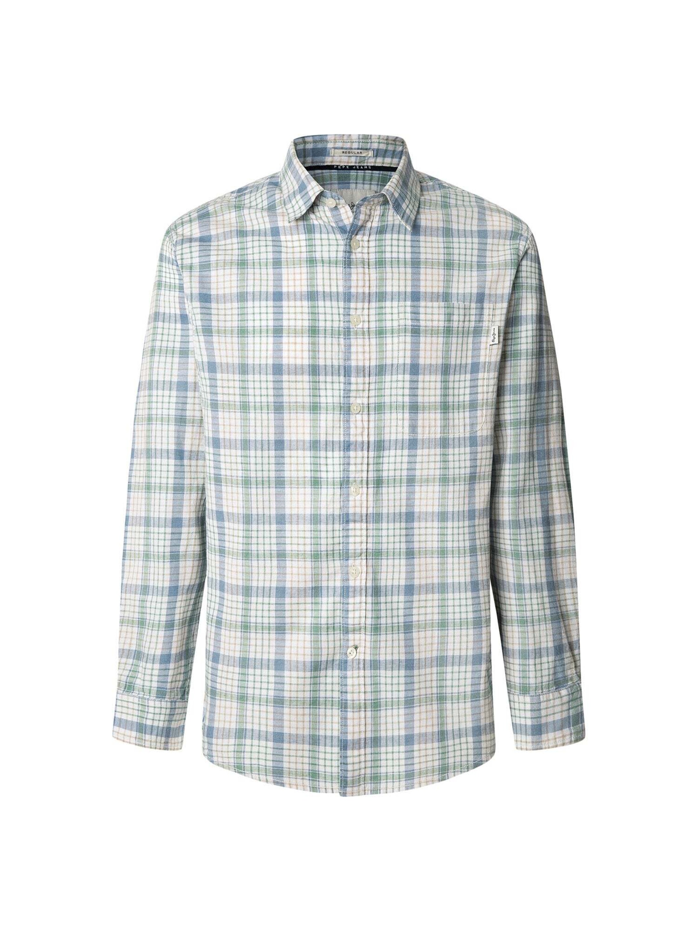 Pepe Jeans Regular Fit Hemd 'Aitor' in Blau: Vorderseite